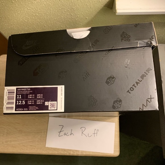 Nike Airmax 720 Size M 11 Deadstock OG All - Picture 8 of 9